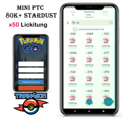 Lickitung x50 mini ptc - lickitung,