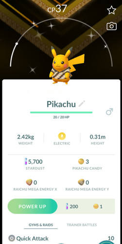 Pokemon ptc shiny pikachu - -,