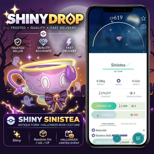 Pokemon ptc shiny sinistea - ptc,