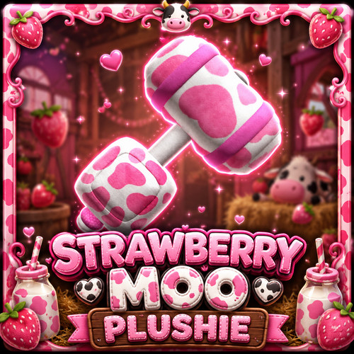 Peluche fragola moo fuggi - peluche,